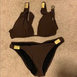 Bikini with Gold accents